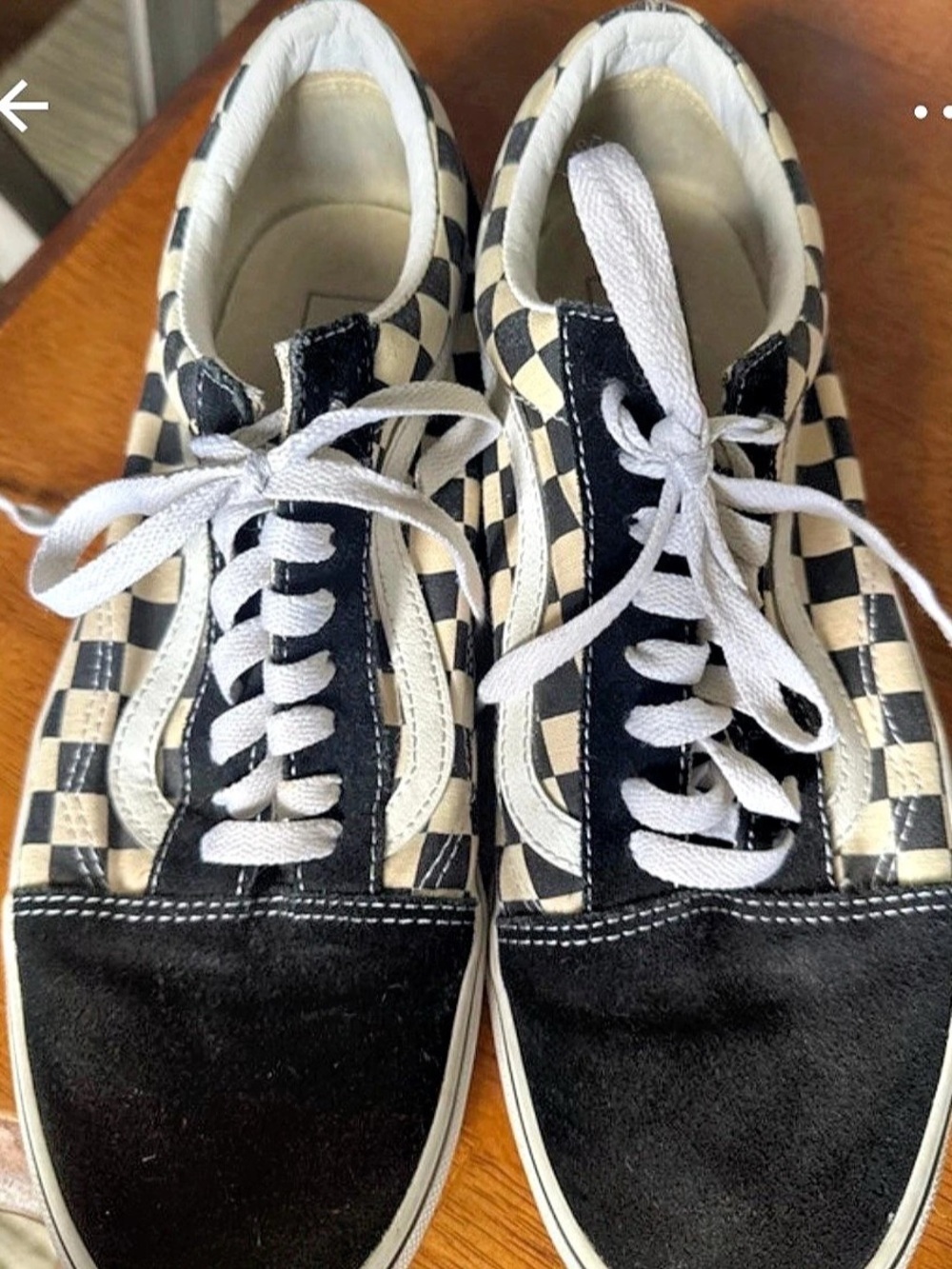 Vans Old Skool Checkerboard Sneakers Black & White